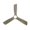 Modern Forms 3-Blade Smart Ceiling Fan 52" Graphite Weathered Wood w/3000K LED Light Kit and Remote Control FR-W2003-52L